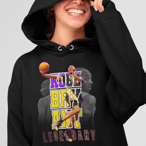 LEGENDARY KOBE BRYANT:: BE THE BEST VERSION OF YOURSELF UNISEX CUSTOM HOODIE - Picture 2 of 4